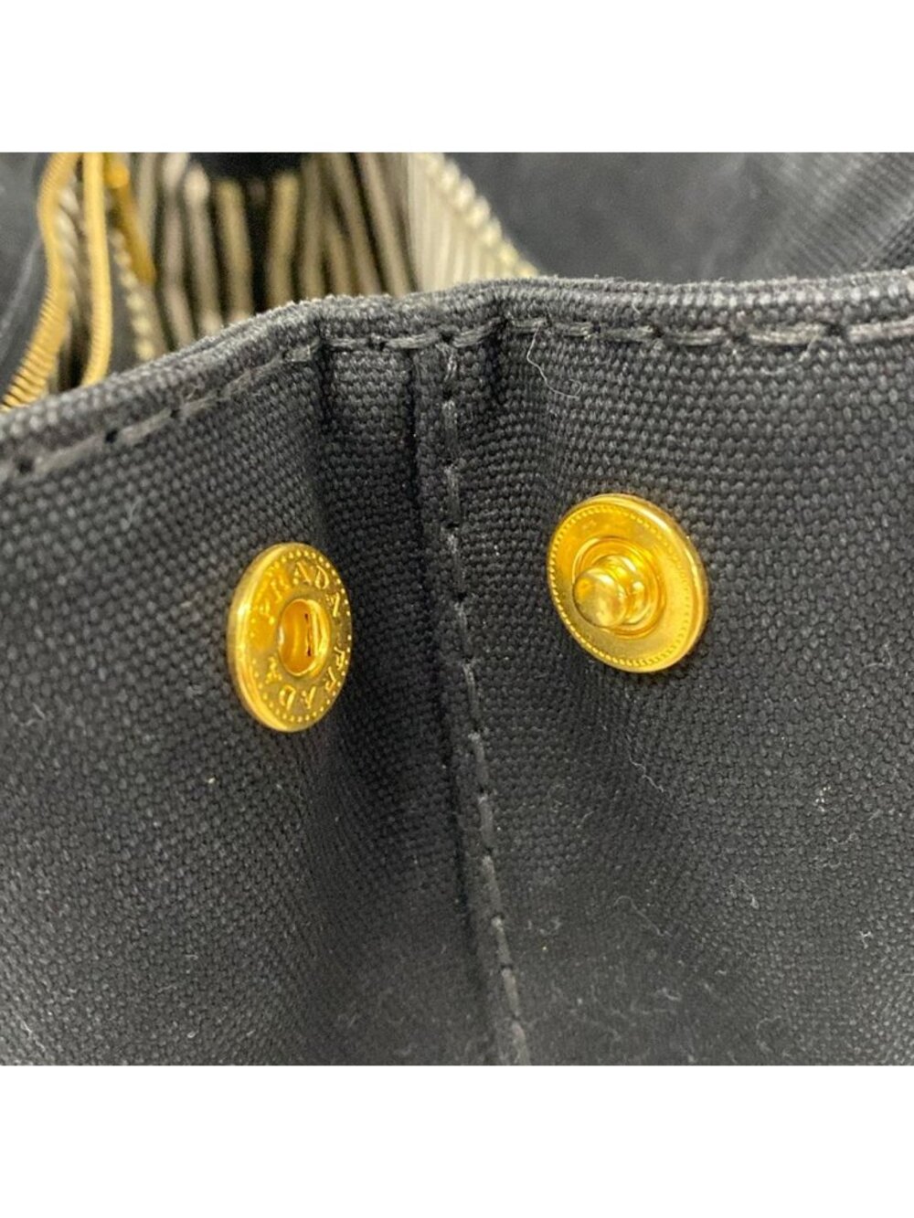 Prada Tote Canapa Black Inside - Picture 11 of 15